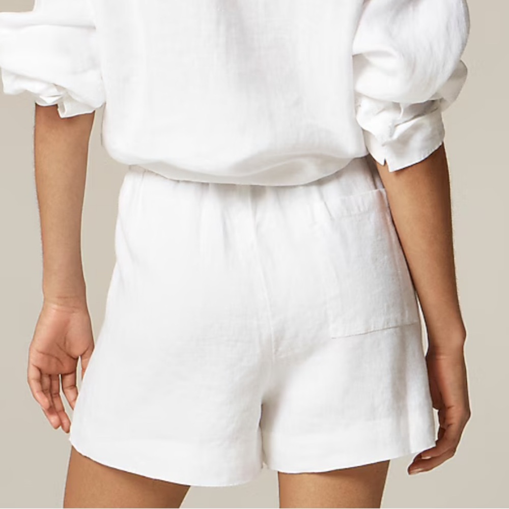 J Crew 3" Stratus short in linen - Picture 3 of 7